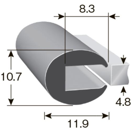 ■IWATA ラバーエッジトリム 34M〔品番:TRE48-H-L34〕【2207508:0】[法人・事業所限定][外直送元][店頭受取不可] 2