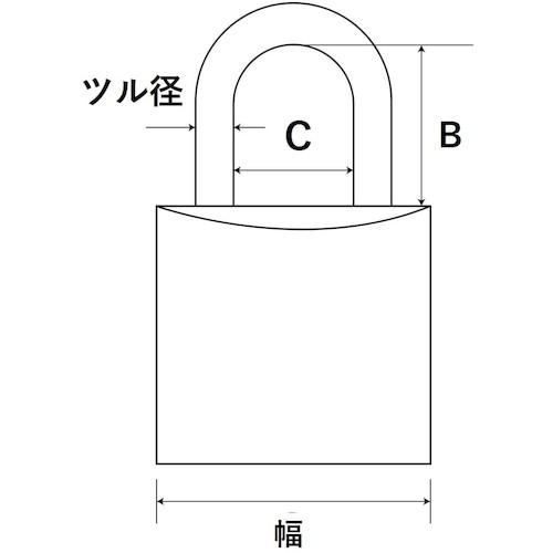 ■WAKI シリンダー錠 バラ TWE 40MM〔品番:TWE40MM〕【2262064:0】[送料別途見積り][掲外取寄][店頭受取不可]