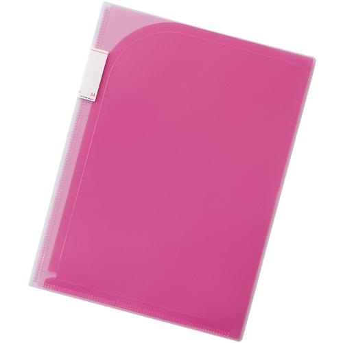 ■LIHIT 4ポケットホルダー 赤 A4〔品番:F34113〕【2268047:0】[送料別途見積り][掲外取寄][店頭受取不可]