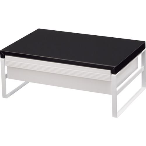 ■LIHIT デスクボード 机上台(幅390mm・引出し付ハイタイプ) 黒〔品番:A734224〕【2269578:0】[店頭受取不可](2.0)