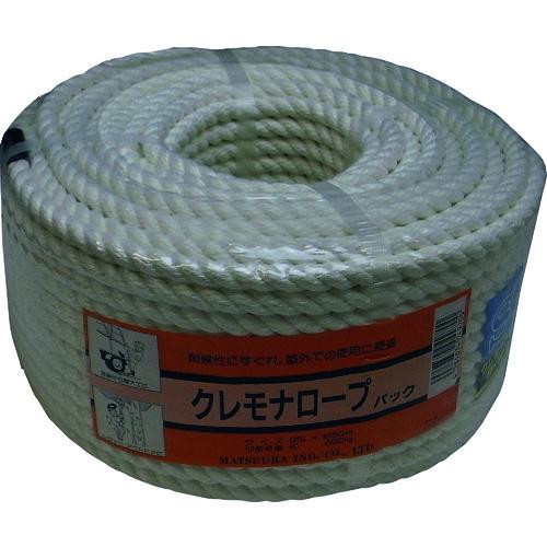 ■まつうら クレモナSロープ(3打ち) 9mmΦ×50m 丸巻パック〔品番:KMSR950P〕【2289508:0】[法人・事業所限定][外直送元][店頭受取不可]
