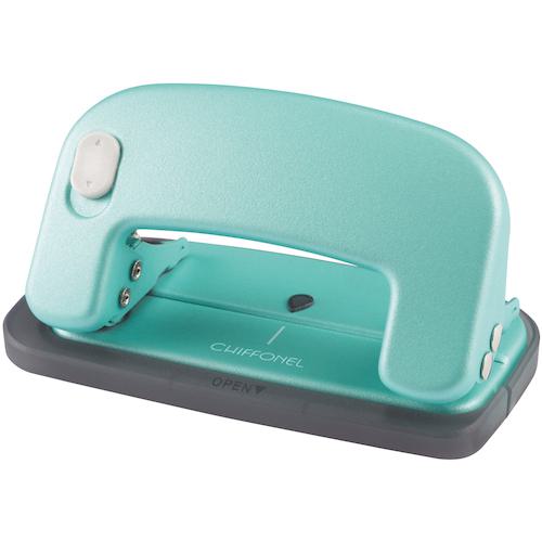 ■MAX パンチ シフォネル(穴あけ12枚)グリーン《10個入》〔品番:DP90215〕【2290042×10:0】[送料別途見積り][掲外取寄][店頭受取不可]