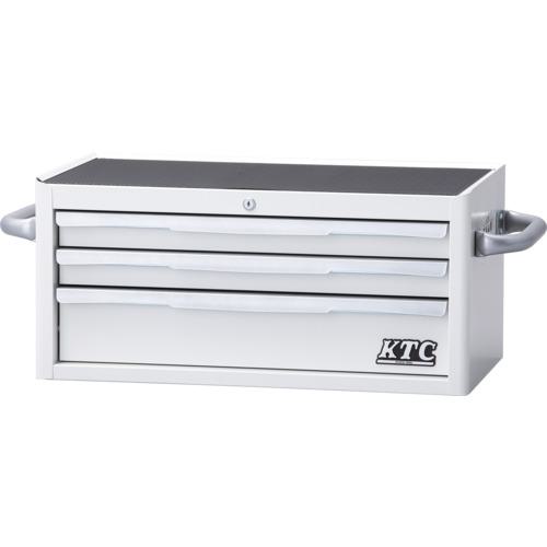 ■KTC フラットトップチェスト(3段3引出し)ホワイト〔品番:EKR2003WH〕【2312460:0】[法人・事業所限定][外直送元][店頭受取不可]