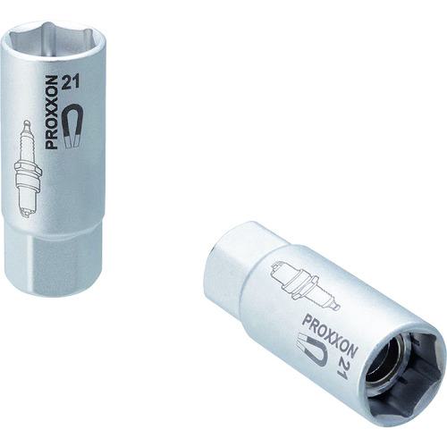 ■PROXXON スパークプラグソケット(マグネット6角タイプ)1/2 21mm〔品番:83396〕【2321177:0】 送料別途見積り 掲外取寄 店頭受取不可