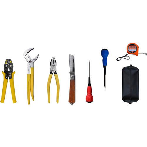 ■TTC 電気工事士技能試験工具セット 8点セット(圧着工具ショートタイプ)〔品番:TSE02S〕【2370452:0】[送料別途見積り][掲外取寄][店頭受取不可]