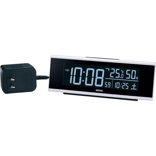 ■SEIKO シリーズC3交流式デジタル電波置時計〔品番:DL307W〕【2389833:0】[送料別途見積り][法人・事業所限定][外直送][店頭受取不可]