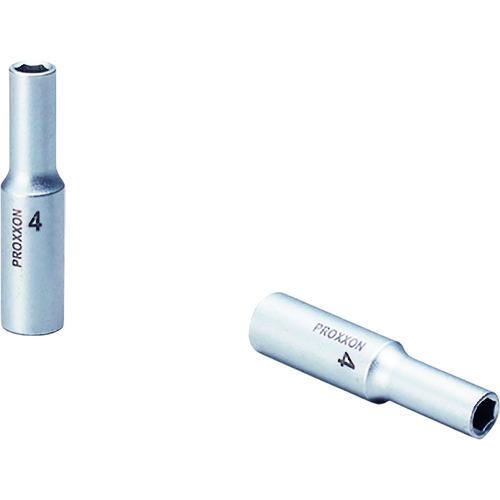 ■PROXXON ディープソケット1/4(6角タイプ) 4mm〔品番:83768〕【2393130:0】[店頭受取不可]