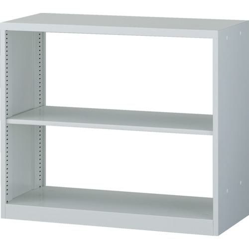 ■TRUSCO ユニット型壁面書庫 D400 両面オープン H780 W色 アジャスタ付き〔品番:UFOBW7B〕【2460996:0..