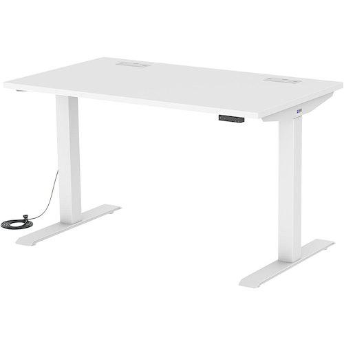 ■SANWA e電動昇降デスク〔品番:ERDE12070W〕【2463651:0】[送料別途見積り][法人・事業所限定][外直送][店頭受取不可]