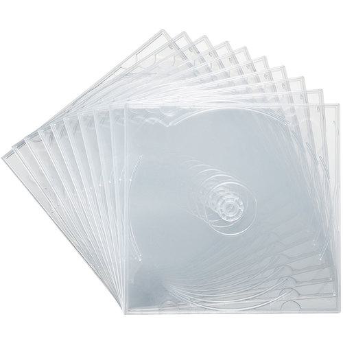 ■SANWA Blu-ray・DVD・CDケース(2枚収納ソフトタイプ・10枚セット)〔品番:FCDPSW10CL〕【2463709:0】[..
