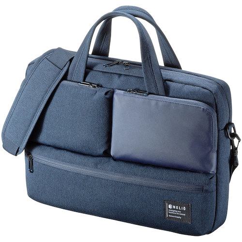■SANWA カジュアルPCバッグ〔品番:BAGCA10NV〕【2464461:0】[法人・事業所限定][外直送元][店頭受取不可]