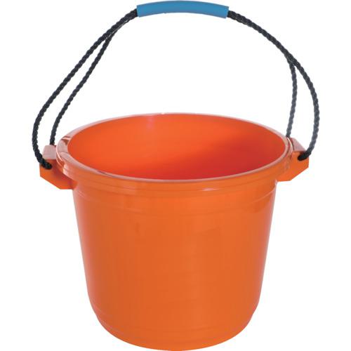■TRUSCO ハードプラバケツ 14L オレンジ色〔品番:THB14OR〕【2466425:0】[店頭受取不可]