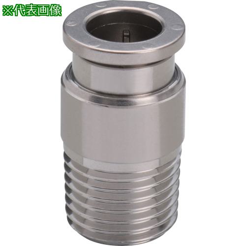 ■PISCO 耐腐蝕用ワンタッチ継手 チューブフィッティングSUS316 六角穴付ストレート φ8用 接続口径R1/8〔品番:SSPOC801〕【2493010:0】[店頭受取不可]