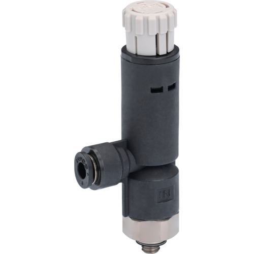 ■PISCO レギュレータ プッシュロックタイプ エルボ〔品番:RVCP6M5〕【2493283:0】[店頭受取不可]