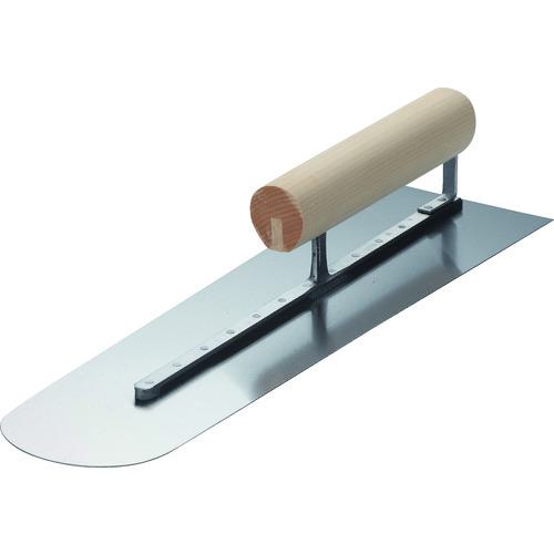 ■カネ三 本焼土間鏝長柄 元幅115×先幅95 コテ長さ390mm〔品番:HDK390〕【24946