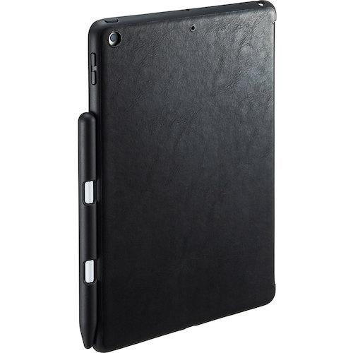 ■SANWA iPad 10.2インチ Apple Pencil収納ポケット付きケース ブラック〔品番:PDAIPAD1614BK〕【2499892:0】[法人・事業所限定][外直送元][店頭受取不可]