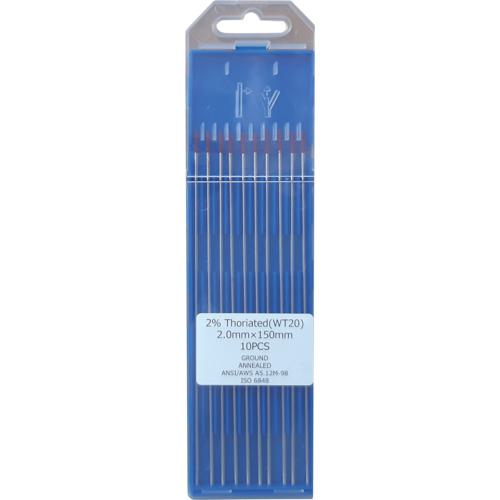 ■マイト トリウム入電極2.0mm×150mm(10本)〔品番:WT202.0〕【2503463:0】[送料別途見積り][掲外取寄][..