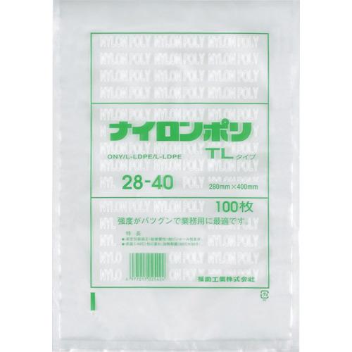 《メーカー》福助工業（株）《品番》0702943《特長》●ヒートシール性、シール強度に優れた汎用タイプです。●−40℃の冷凍保存から95℃30分のボイル殺菌まで幅広く対応しています。《用途》●食品保存用。《仕様》●色:透明●縦(mm):400●横(mm):280●厚さ(mm):0.07《仕様2》●食品衛生法適合品（ポジティブリスト適合）《原産国（名称）》日本《材質／仕上》●ナイロン＋ポリエチレン《セット内容／付属品》《注意》《JANコード》4977017025424《本体質量》1520.0g福助　ナイロンポリ　TLタイプ　28−40〔品番：0702943〕[注番:2503570][本体質量：1520.0g]《包装時基本サイズ：400.00×280.00×14.00》〔包装時質量：1520.0g〕分類》梱包用品》梱包結束用品》ポリ袋☆納期情報：取寄管理コード(006) メーカー直送品 (欠品の場合有り)