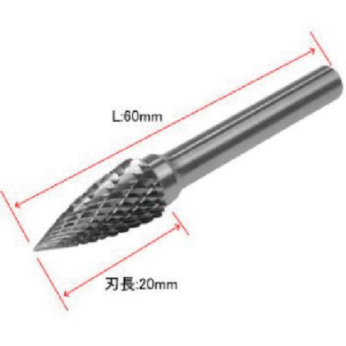 ■アストロプロダクツ 超硬バー φ6MMシャンク トンガリ型〔品番:2011000011017〕【2525291:0】[送料別途見積り][掲外取寄][店頭受取不可]