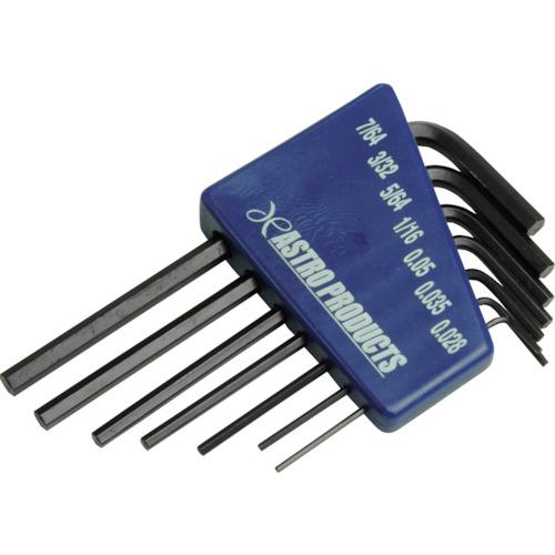 ■アストロプロダクツ 7PC精密HEXキーレンチセット インチ〔品番:2002000022714〕【2539484:0】[送料別途見積り][掲外取寄][店頭受取不可]