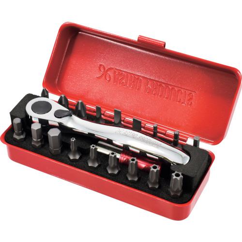 ■アストロプロダクツ AP ミニビットラチェットセット (20点組)〔品番:2002000033659〕【2539566:0】[送..