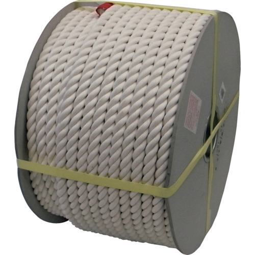 ■まつうら 綿ロープ(3打ち)16mmΦ×100m ドラム巻〔品番:MR16X100DR〕【2542200:0】[法人・事業所限定][外直送元][店頭受取不可]