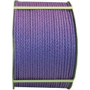 ■まつうら PEフィルムロープ(8打ち、芯なし) 8mmΦ×300m 紫 ドラム巻〔品番:PEFILM8X300VIODR〕【2543852:0】[法人・事業所...