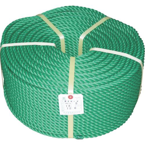 ■高木 HZロープ 緑 12mmX200m〔品番:364442〕【2545407:0】[送料別途見積り][掲外取寄][店頭受取不可]