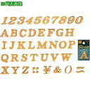 ■光 クリスタルメタル文字 ゴールド R 天地25mm《5枚入》〔品番:GU25R〕【2545690×5:0】[送料別途見積り][掲外取寄][店頭受取不可]