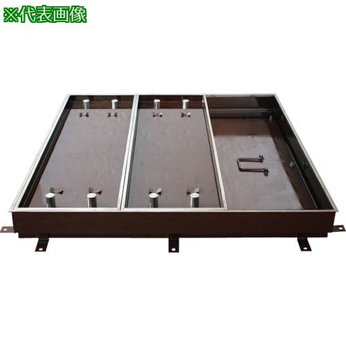 ■カネソウ マシンハッチ 充填用 屋内用 二重蓋 密閉形(防水・防臭形) スチール製 ステンレス目地〔品番:W6E900HANDORUTSUKI〕【254596...