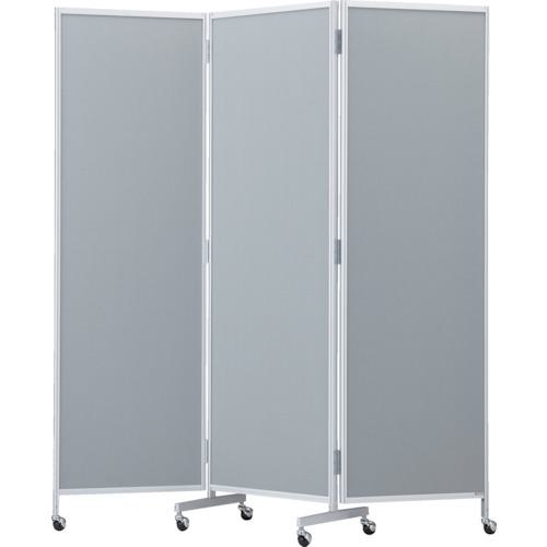■TRUSCO 三つ折りパーテーション H2000 グレー〔品番:TMPAC2000GY〕【2557640:0】[法人・事業所限定][直送元][店頭受取不可]