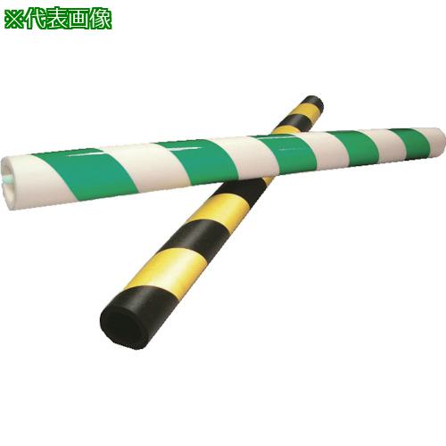 ■TRUSCO 単管用安全カバー(反射式) 黄/黒 1m〔品番:PCYB1〕【2564586:0】[店頭受取不可]