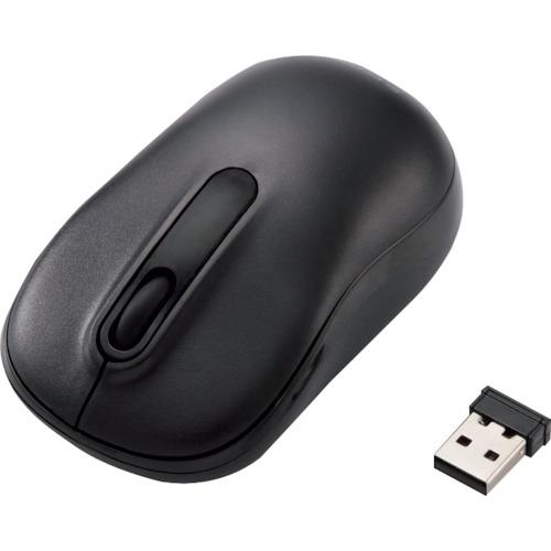 ■ELECOM 無線マウス 光学式 Mサイズ 抗菌 ブラック〔品番:MDY11DRSKBK〕【2565185:0】[店頭受取不可]