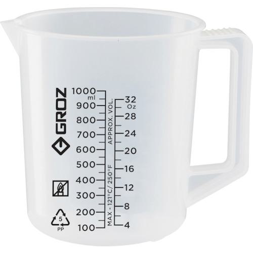■GROZ オイル用ビーカー 1000ML〔品番:JUG1000G〕【2567238:0】[店頭受取不可]