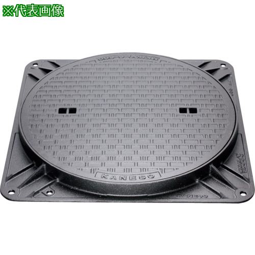 ■カネソウ マンホ-ル・ハンドホ-ル鉄蓋 簡易密閉形(防水・防臭形) 角枠〔品番:MKHYS500KAKUB〕【2568916:0】[法人・事業所限定][直送元][店頭受取不可]