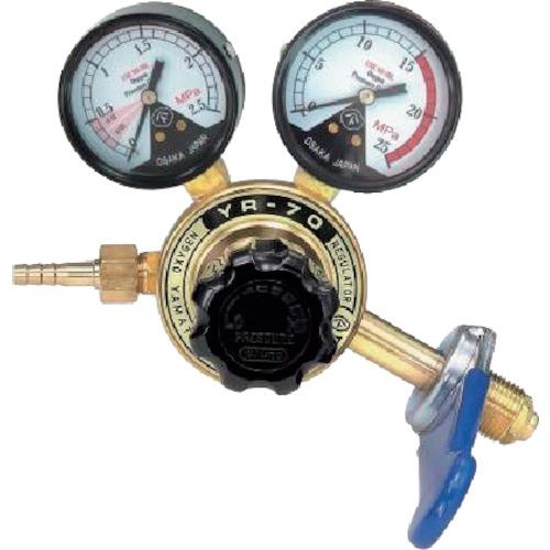 ■YAMATO 溶断用調整器 酸素用 YR-70 関西式スパナ付〔品番:YR70OXWS〕【2570892:0】[送料別途見積り][法人・事業所限定][外直送][店頭受取不可]