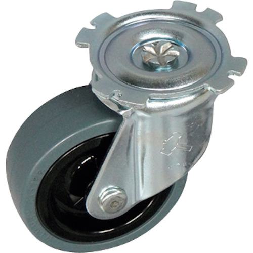 ■yazaki ミニポリトラー用メンテナンスパーツ 車輪径Φ75 交換用キャスター ゴム車輪 YJ-75RT〔品番:YJ7..