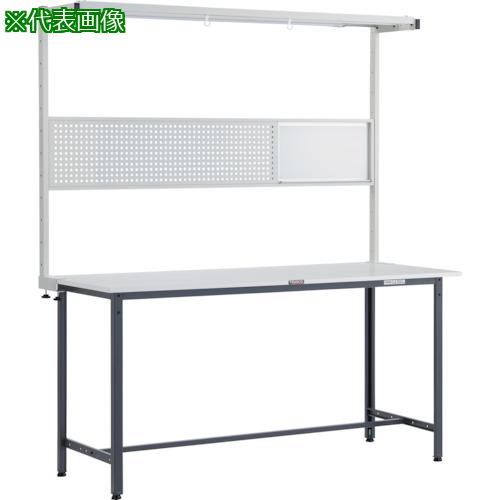 ■TRUSCO 軽荷重立作業台(300kg)HAE型 1800X600XH2108(全高) ツールハンガーフルセット付 ダークグレー色〔品番:HRAE1860THFSDG〕【2572261:0】[法人・事業所限定][直送元][店頭受取不可]