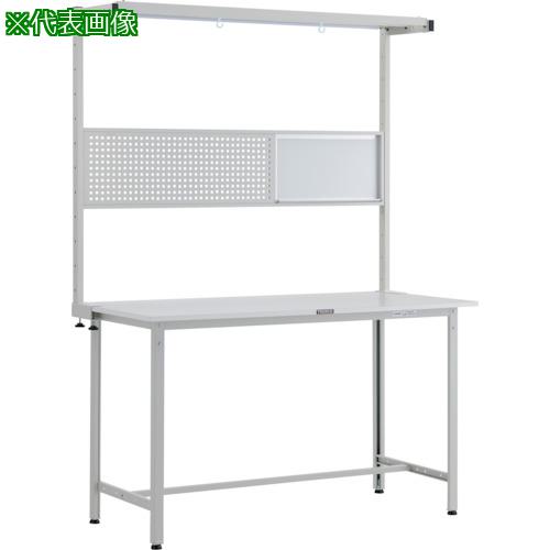■TRUSCO 軽荷重立作業台(300kg)HAE型 1500X600XH2108(全高) ツールハンガーフルセット付 ホワイト色〔品番:HRAE1560THFSW〕【2572290:0】[法人・事業所限定][直送元][店頭受取不可]