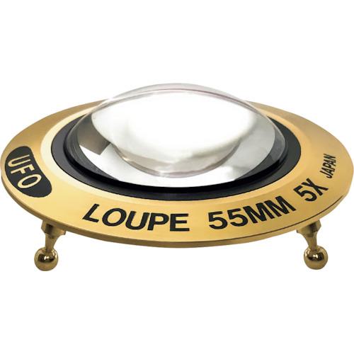 ■リーフ UFOルーペ ゴールド 5x〔品番:6031〕【2590153:0】[送料別途見積り][掲外取寄][店頭受取不可]