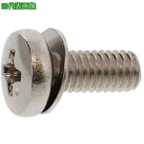 ■SUNCO 組込みねじ (+)バインドPK=1(鉄(または標準)・生地(または標準)) M4×8(1200本入)〔品番:100004070040008000〕【2603667:0】[送料別途見積り][掲外取寄][店頭受取不可]