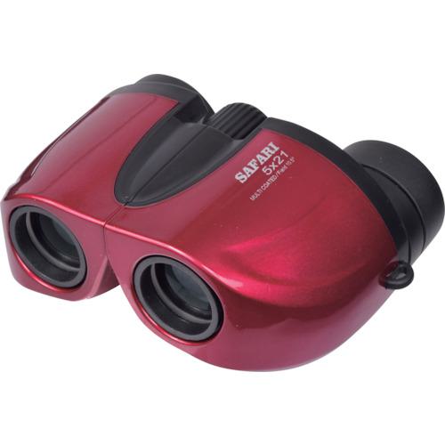 ■SIGHTRON コンパクト広視野5倍双眼鏡 SAFARI5X21 レッド〔品番:SAFARI5X21RD〕【2607044:0】[店頭受取不可]