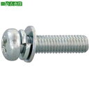 ■SUNCO 組込みねじ (+)ナベI=3(鉄(または標準)・三価ホワイト) M6×15(300本入)〔品番:100000130060015003〕【26165...