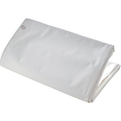 ■TRUSCO 白防炎シート5.4X5.4(目付350G)〔品番:TBSP5454〕【2619797:0】[店頭受取不可]