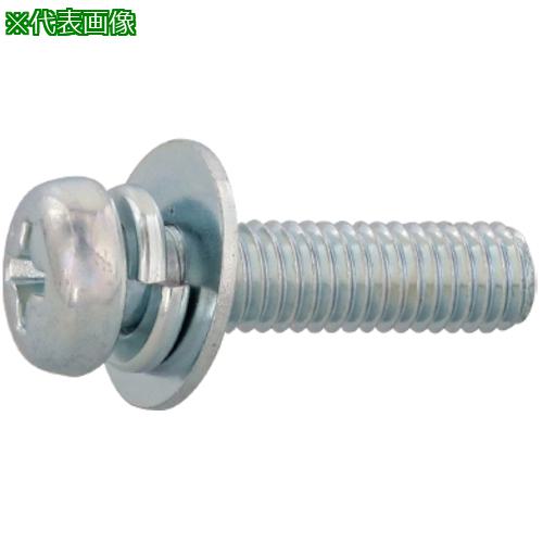 ■SUNCO 組込みねじ (+)ナベP=3(鉄(または標準)・ニッケル) M3×12(1600本入)〔品番:100000030030012005〕【2620111:0】[送料別途見積り][掲外取寄][店頭受取不可]