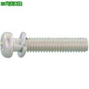 ■SUNCO 組込みねじ (+)ナベP=2(鉄(または標準)・三価ホワイト) M6×35(300本入)〔品番:100000020060035003〕【26216...