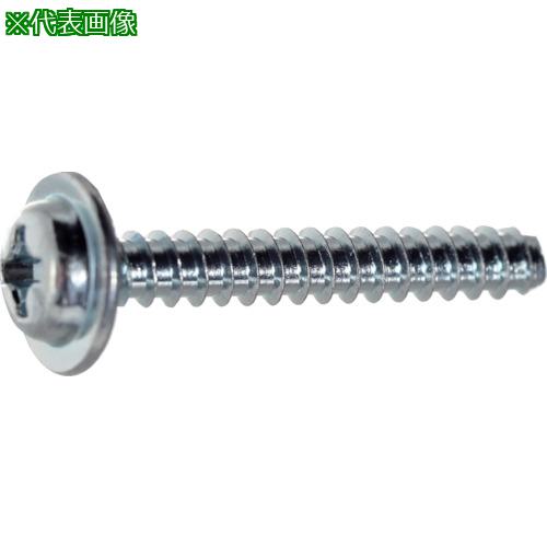 ■TRUSCO (+)ナベワッシャーヘッド低トルクねじ Bタイプ 三価白 WH=8 M3×20 400本入 ヘキサゴンパック〔品番:S0550320〕【2627910:0】[送料別途見積り][店頭受取不可]