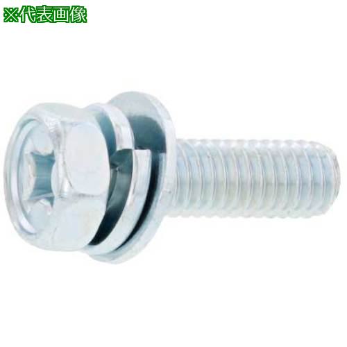 ■SUNCO 組込みねじ (+)アプセットP=3(鉄(または標準)・三価ステンコート) M4×14(700本入)〔品番:100001030040014056〕【...