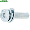 ■SUNCO 組込みねじ (+)アプセットP=3(鉄(または標準)・三価ブラック) M6×25(300本入)〔品番:100001030060025004〕【26...