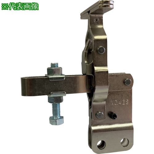 ■角田 ハンドル縦型ステンレストグルクランプ No.42S-2S〔品番:KC42S2S〕【2637252:0】[送料別途見積り][掲外取寄][店頭受取不可]